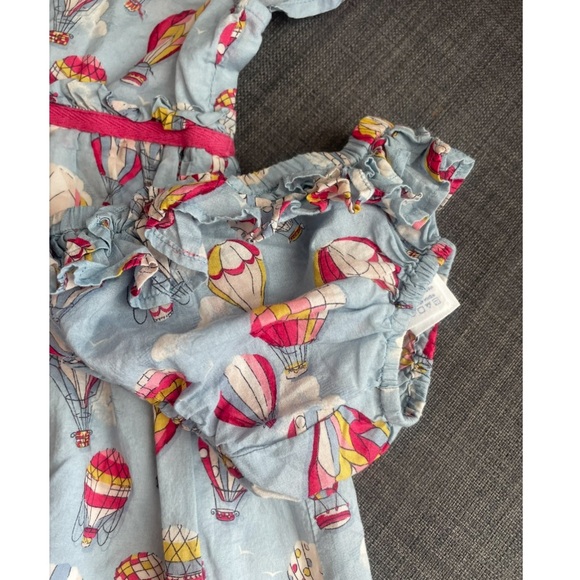 Baby Girl Hot Air Balloon Print Dress - Pink & Light Blue - Picture 5 of 6